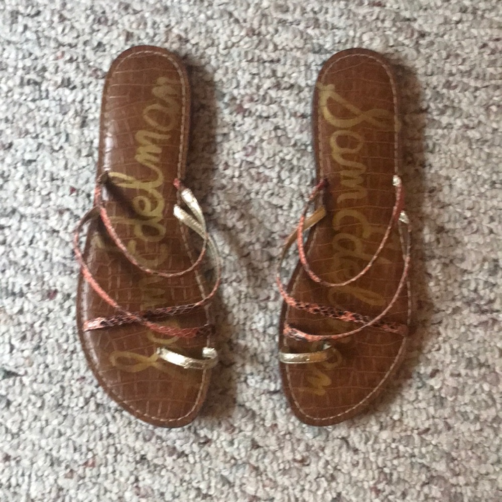 Sam Edelman Gillian Snakeskin Strappy Sandals